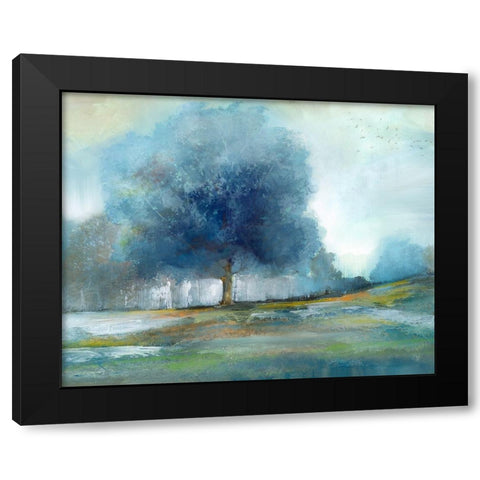 Fantasy Tree Black Modern Wood Framed Art Print with Double Matting by Nan