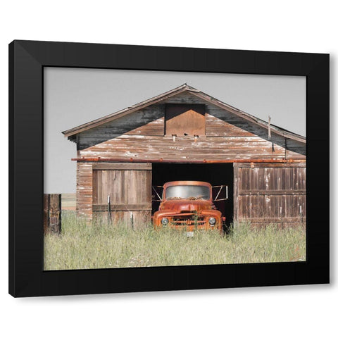 Vintage Ride Black Modern Wood Framed Art Print with Double Matting by Delimont, Danita