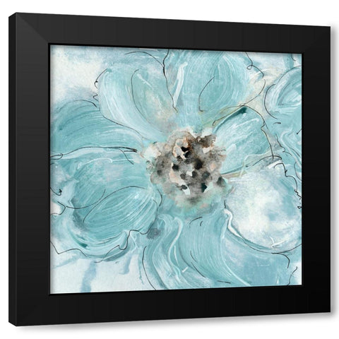 Flower Portrait I Black Modern Wood Framed Art Print by Jill, Susan