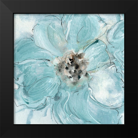 Flower Portrait I Black Modern Wood Framed Art Print by Jill, Susan
