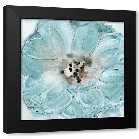 Flower Portrait II Black Modern Wood Framed Art Print with Double Matting by Jill, Susan