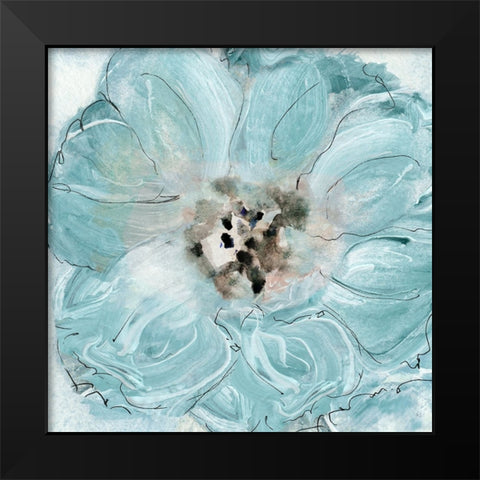 Flower Portrait II Black Modern Wood Framed Art Print by Jill, Susan