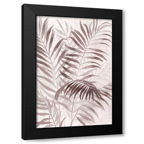 Inverted Island Palms I Black Modern Wood Framed Art Print with Double Matting by Nan