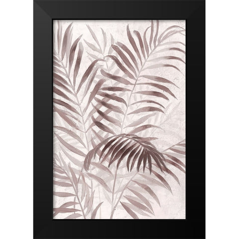 Inverted Island Palms I Black Modern Wood Framed Art Print by Nan