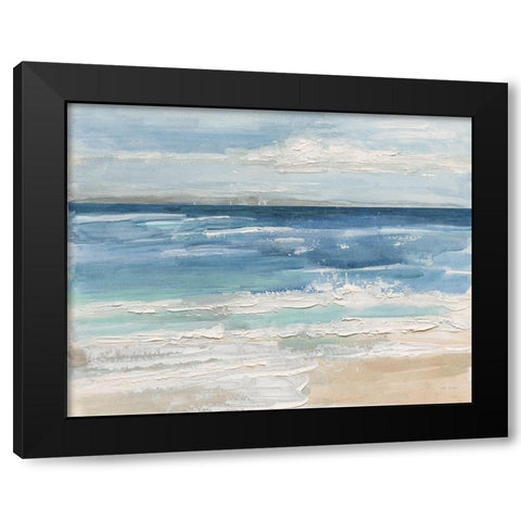 Ocean Waves I Black Modern Wood Framed Art Print with Double Matting by Swatland, Sally