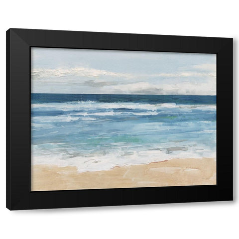 Ocean Waves II Black Modern Wood Framed Art Print by Swatland, Sally