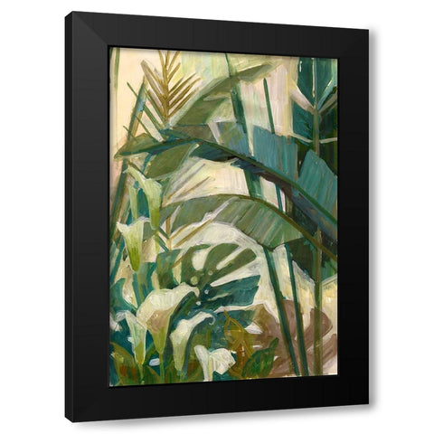 New Tropical Black Modern Wood Framed Art Print with Double Matting by Vollherbst-Lane, Elaine
