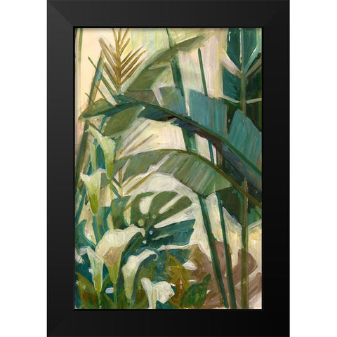New Tropical Black Modern Wood Framed Art Print by Vollherbst-Lane, Elaine