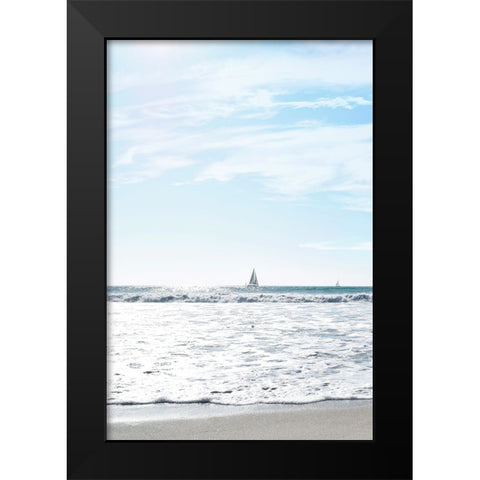 A Day at Sea Black Modern Wood Framed Art Print by Carpentieri, Natalie