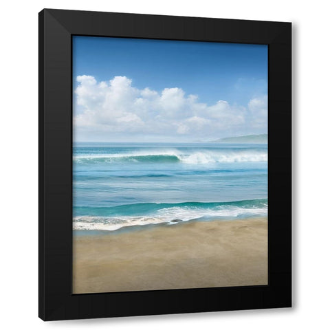 Timeless Waves Black Modern Wood Framed Art Print by Calascibetta, Mike