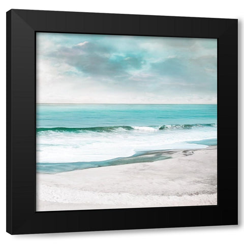 Calming Blues Black Modern Wood Framed Art Print by Calascibetta, Mike