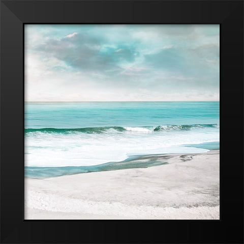 Calming Blues Black Modern Wood Framed Art Print by Calascibetta, Mike