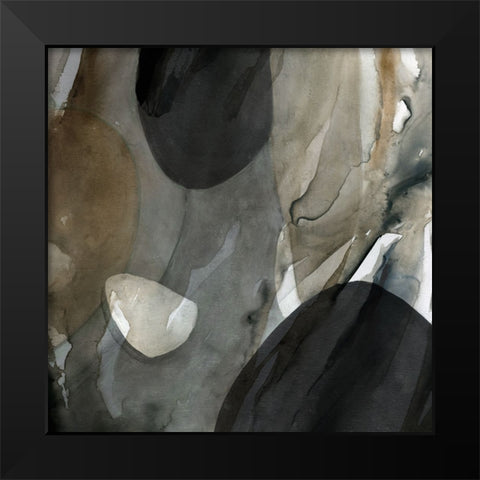 River Rock I Black Modern Wood Framed Art Print by Robinson, Carol