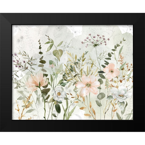 Botanical Sketchbook Floral III Black Modern Wood Framed Art Print by Finn, Livi