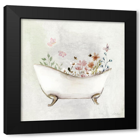 Botanical Bath I Black Modern Wood Framed Art Print by Chang, Stella