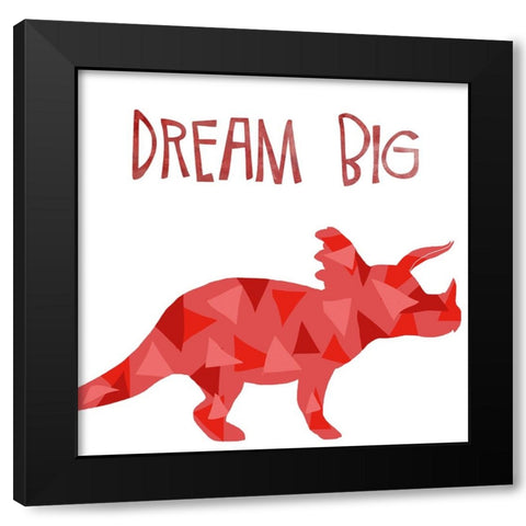 Dream Big Black Modern Wood Framed Art Print with Double Matting by Santiago, Daniela