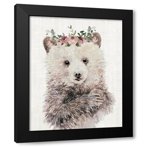 Dressy Cub Black Modern Wood Framed Art Print by Robinson, Carol