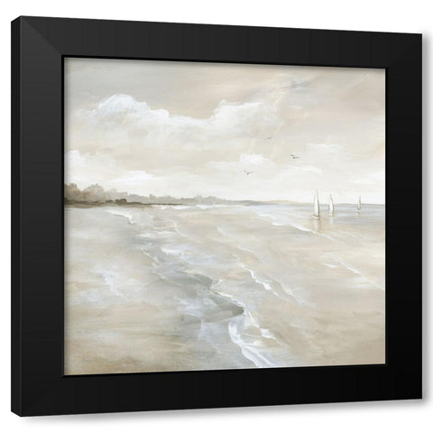 Sail Away I Black Modern Wood Framed Art Print by Nan