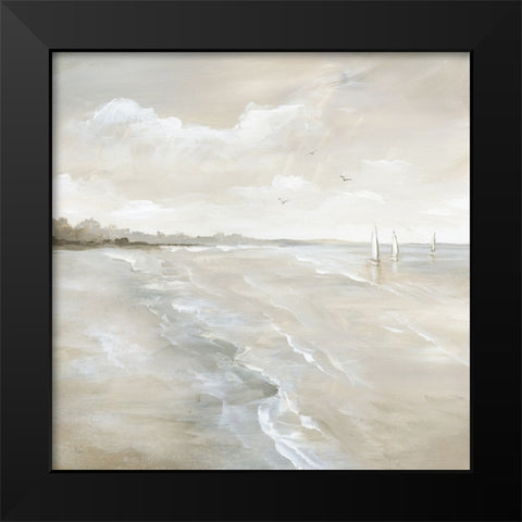 Sail Away I Black Modern Wood Framed Art Print by Nan