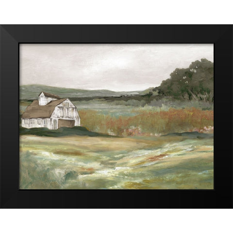 Afteroon on the Farm Black Modern Wood Framed Art Print by Robinson, Carol