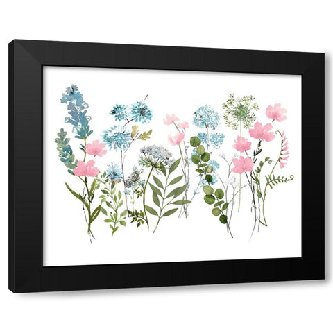 Spring Meadow Black Modern Wood Framed Art Print with Double Matting by Knutsen, Conrad