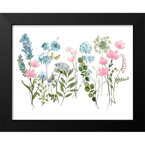 Spring Meadow Black Modern Wood Framed Art Print by Knutsen, Conrad