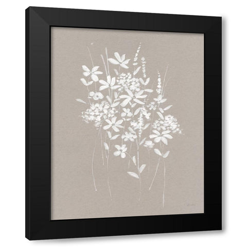 Delicate Botanicals I Black Modern Wood Framed Art Print by Swatland, Sally