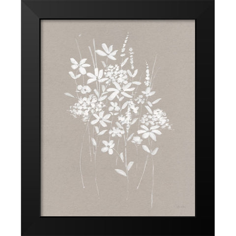 Delicate Botanicals I Black Modern Wood Framed Art Print by Swatland, Sally