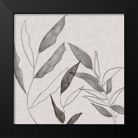 Botanical Sketch I Black Modern Wood Framed Art Print by Jill, Susan