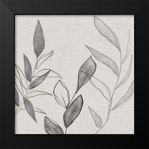 Botanical Sketch II Black Modern Wood Framed Art Print by Jill, Susan