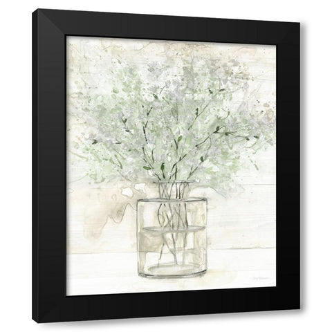 Greens of Summer I Black Modern Wood Framed Art Print with Double Matting by Robinson, Carol