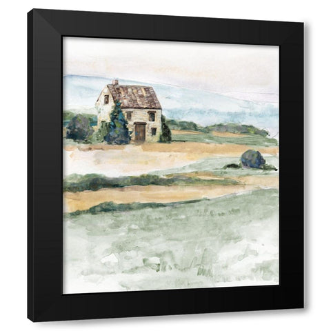 On the Countryside I Black Modern Wood Framed Art Print with Double Matting by Swatland, Sally