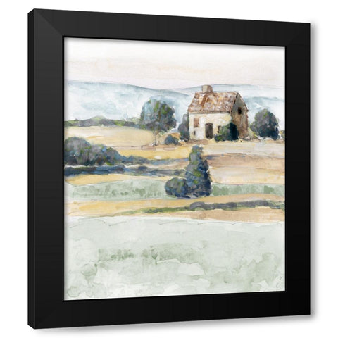 On the Countryside II Black Modern Wood Framed Art Print with Double Matting by Swatland, Sally