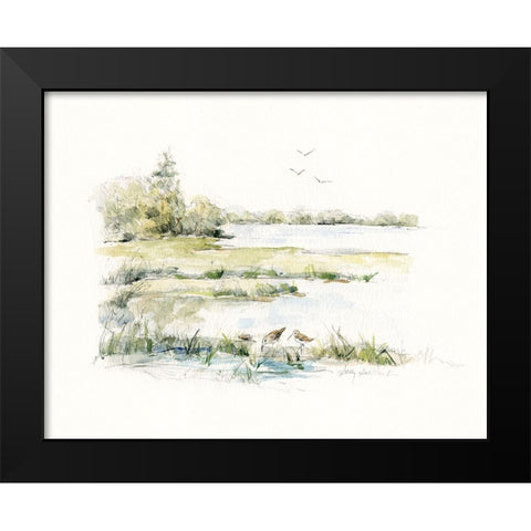 Early Morning I Black Modern Wood Framed Art Print by Swatland, Sally