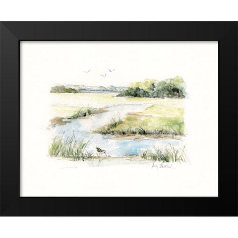 Early Morning II Black Modern Wood Framed Art Print by Swatland, Sally