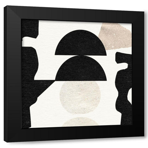 Dancing Light I Black Modern Wood Framed Art Print with Double Matting by Jill, Susan