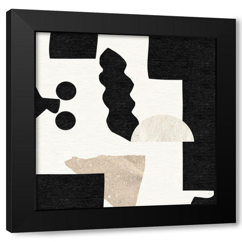 Dancing Light II Black Modern Wood Framed Art Print with Double Matting by Jill, Susan