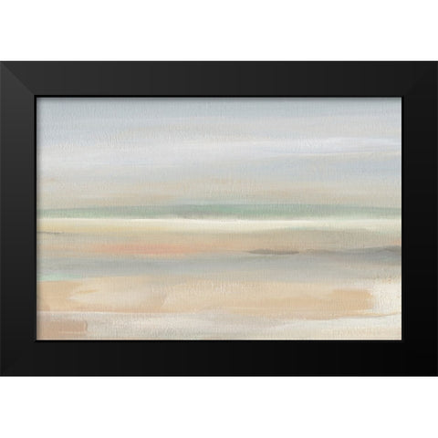 Soft Far Field Black Modern Wood Framed Art Print by Robinson, Carol