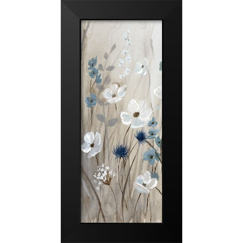 Touch of Blue Spring I Black Modern Wood Framed Art Print by Nan