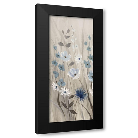 Touch of Blue Spring II Black Modern Wood Framed Art Print with Double Matting by Nan