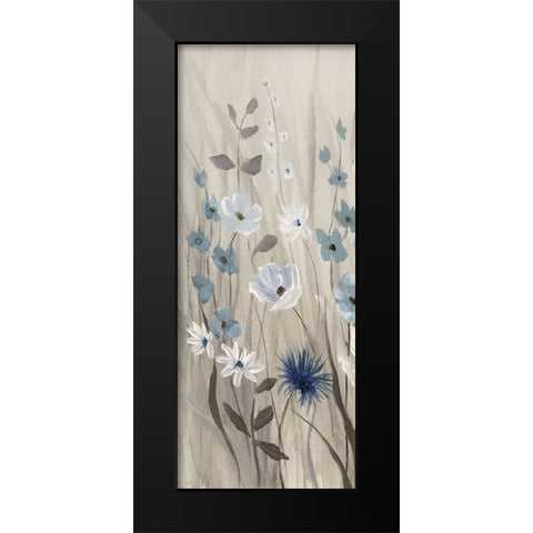 Touch of Blue Spring II Black Modern Wood Framed Art Print by Nan