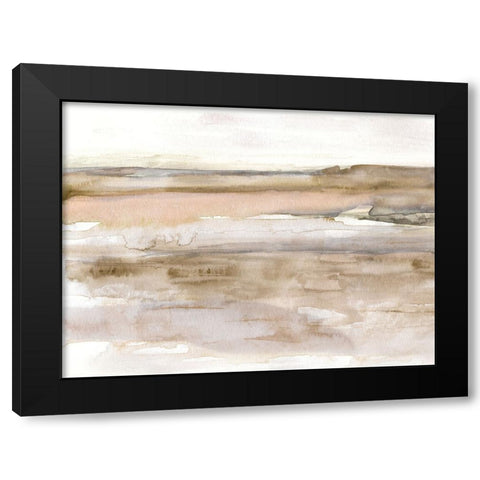 Sunset Bay Black Modern Wood Framed Art Print with Double Matting by Swatland, Sally