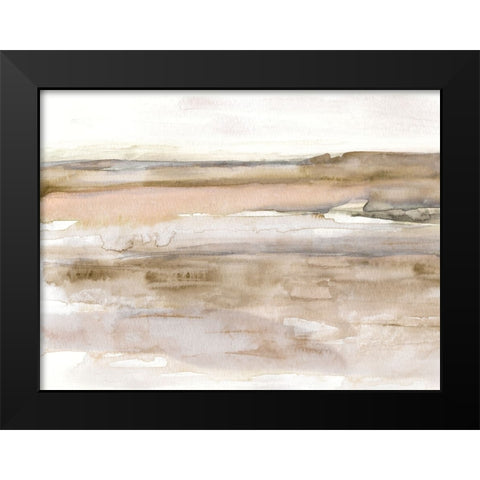 Sunset Bay Black Modern Wood Framed Art Print by Swatland, Sally