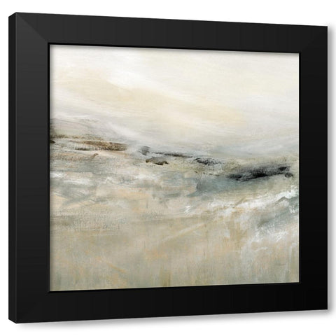 Windswept Black Modern Wood Framed Art Print with Double Matting by Robinson, Carol