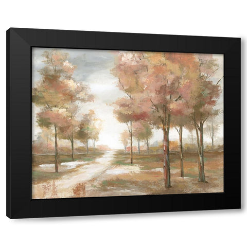 Pastel Park Black Modern Wood Framed Art Print with Double Matting by Nan