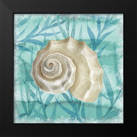 Shells Ashore I Black Modern Wood Framed Art Print by Knutsen, Conrad