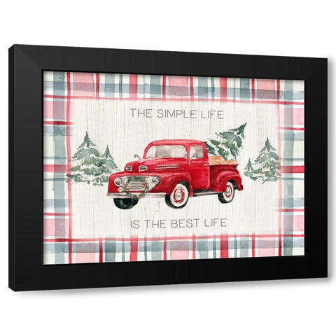 Simple Life Black Modern Wood Framed Art Print with Double Matting by Brockmon, Kristen