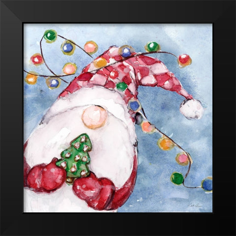 Cookie Gnome Black Modern Wood Framed Art Print by Chang, Stella