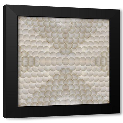Circles and Shadows Black Modern Wood Framed Art Print with Double Matting by Jill, Susan