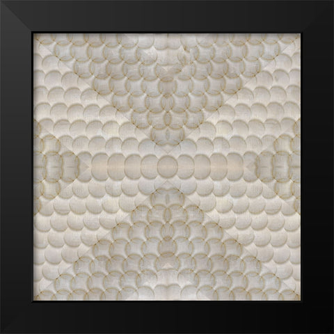 Circles and Shadows Black Modern Wood Framed Art Print by Jill, Susan